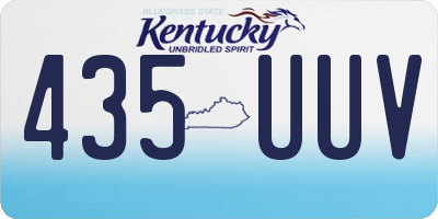 KY license plate 435UUV