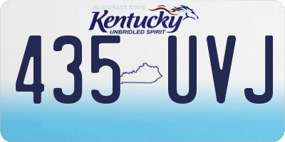 KY license plate 435UVJ