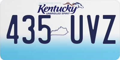 KY license plate 435UVZ