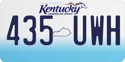 KY license plate 435UWH