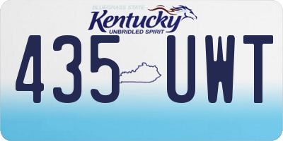 KY license plate 435UWT