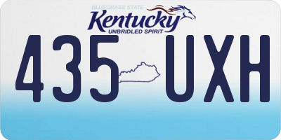 KY license plate 435UXH