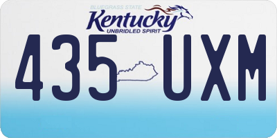 KY license plate 435UXM