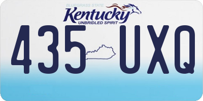 KY license plate 435UXQ