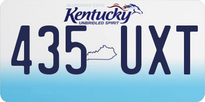 KY license plate 435UXT