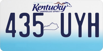 KY license plate 435UYH