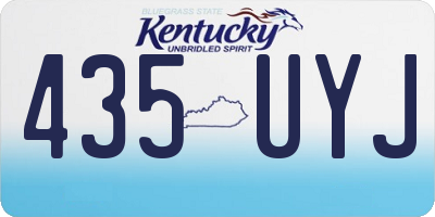 KY license plate 435UYJ