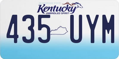 KY license plate 435UYM