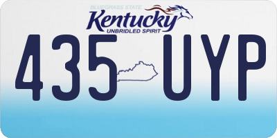 KY license plate 435UYP