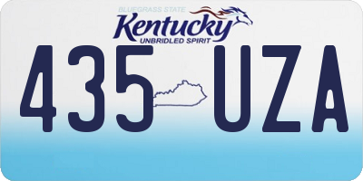 KY license plate 435UZA