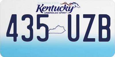 KY license plate 435UZB