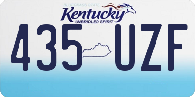 KY license plate 435UZF