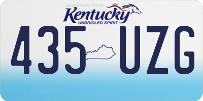 KY license plate 435UZG