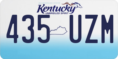 KY license plate 435UZM