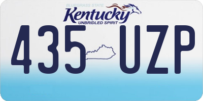 KY license plate 435UZP