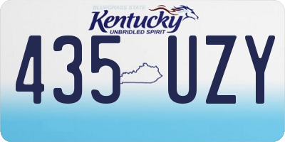 KY license plate 435UZY