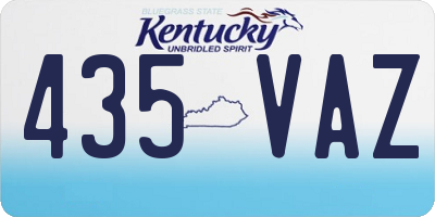 KY license plate 435VAZ