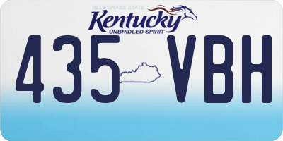 KY license plate 435VBH