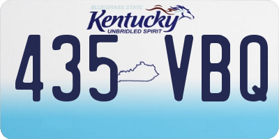 KY license plate 435VBQ