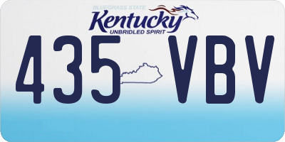 KY license plate 435VBV