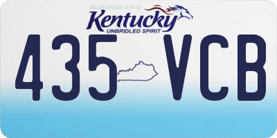 KY license plate 435VCB