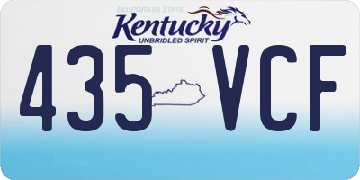 KY license plate 435VCF