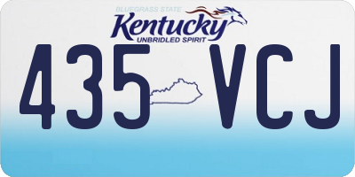 KY license plate 435VCJ