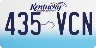 KY license plate 435VCN
