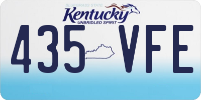 KY license plate 435VFE