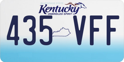KY license plate 435VFF
