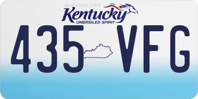 KY license plate 435VFG