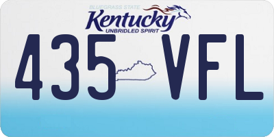KY license plate 435VFL