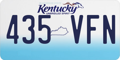 KY license plate 435VFN