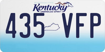 KY license plate 435VFP