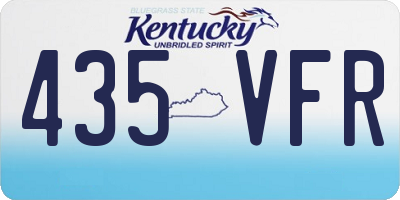 KY license plate 435VFR