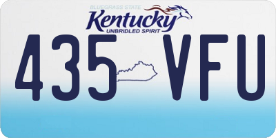 KY license plate 435VFU