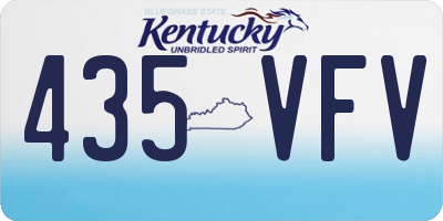 KY license plate 435VFV