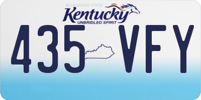 KY license plate 435VFY