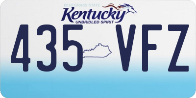 KY license plate 435VFZ