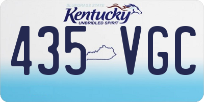 KY license plate 435VGC