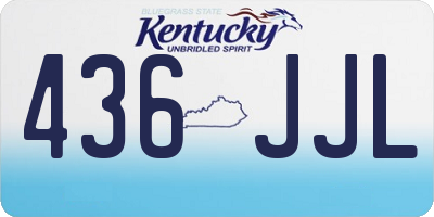 KY license plate 436JJL