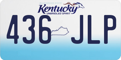 KY license plate 436JLP