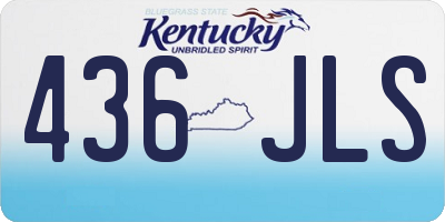 KY license plate 436JLS