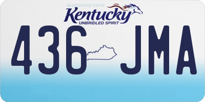 KY license plate 436JMA