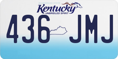 KY license plate 436JMJ