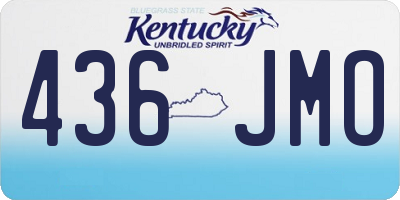 KY license plate 436JMO