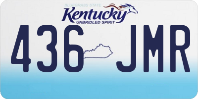 KY license plate 436JMR