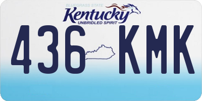 KY license plate 436KMK
