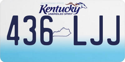 KY license plate 436LJJ
