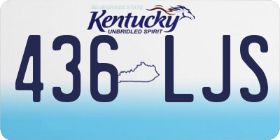 KY license plate 436LJS